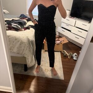 Strapless Black Jumpsuit
